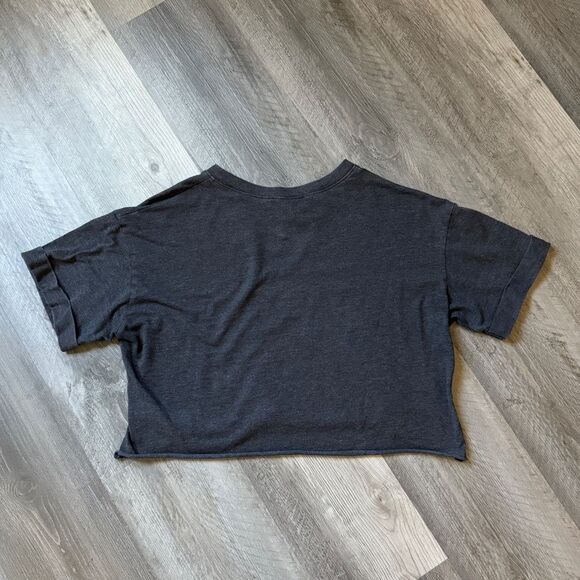 Forever 21 Gym Crop Top Dark Gray Small Cotton - Picture 5 of 9